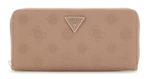 Porte-monnaie GUESS Cresidia II SLG grand format zippé dark taupe