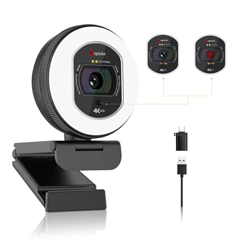 Angetube 4K Webcam for PC, Full HD 1080P@60FPS Streaming Camera