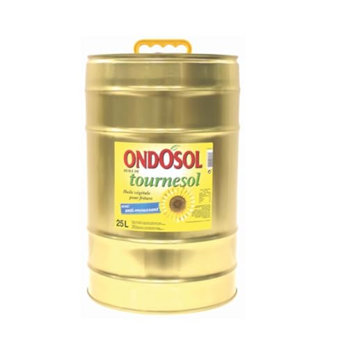 Huile de tournesol Ondosol 25 L friture et préparation de repas en nombre