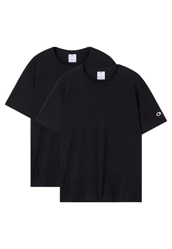 T-Shirt Homme Champion Legacy Lot de 2 anti-déformation pour le Quotidien