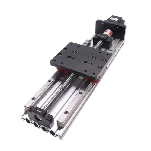 Metal Ball Screw nut end Processing Linear Module Ball Screw SFU1204 Linear Guide HGH15 2.8A 56mm Stepper Motor Stroke 100-1000MM Plum Coupling(100mm)