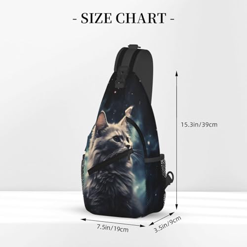 Mochila tipo bandolera para senderismo negra miniatura 3