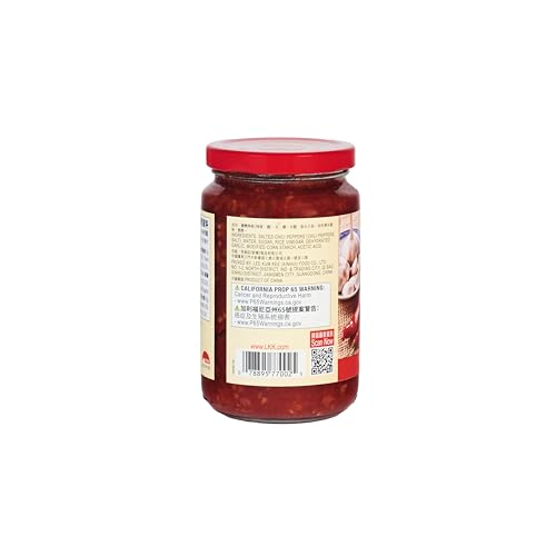 Lee Kum Kee Chili-Knoblauch-Sauce – Scharfe Würzsauce aus feurigen Chilischoten und Knoblauch – 1 x 368 g