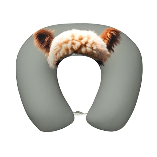 Almohada cervical de espuma memory para viaje lavable miniatura 1