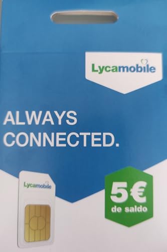 Tarjeta SIM Lycamobile - 5€ de saldo - llamadas nacionales e...