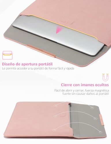 Bolsa para MacBook Pro 14 M4 M3 M2 funda MacBook Air 13 rosa Surface 13.5 4