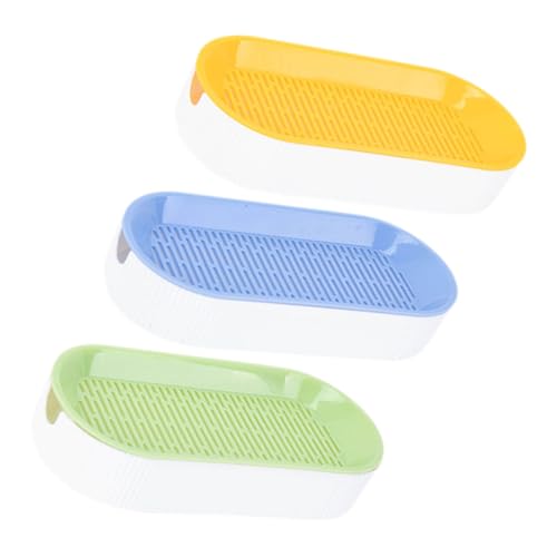 Gogogmee Scatola Per Piantare Erba Gatta Senza Terra 3 Pezzi, Fioriera in Plastica Resistente Per Casa, Cassetta Pratica Per Piante Di Gatti Ampia Area Di Semina e Facile Manutenzione