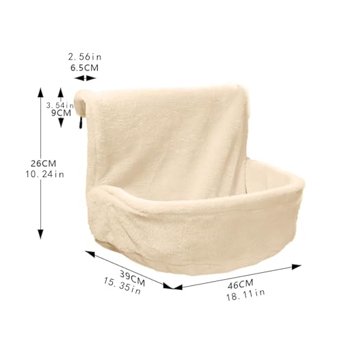 Panier en flanelle pour chat à suspendre au radiateur pour isoler les animaux du sol froid - 4