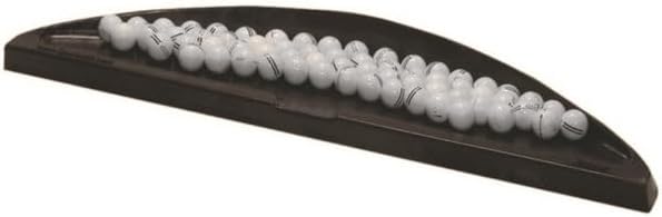 Half-Moon Molded Rubber Ball Tray, Green