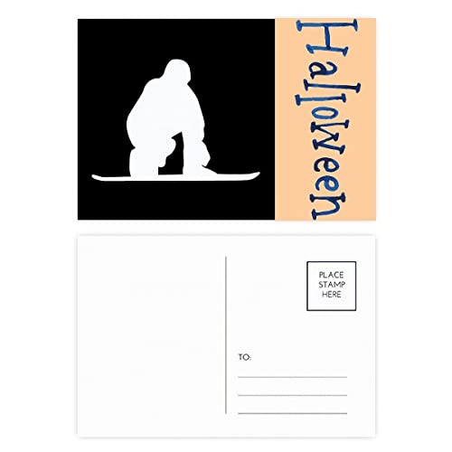 Cartes postales d Halloween pour skateboard noir lot de 20 illustrations pour motiver votre crew