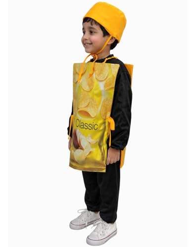 Image of BookMyCostume Chips Fast Food Kids Fancy Dress Costume 10-12 years