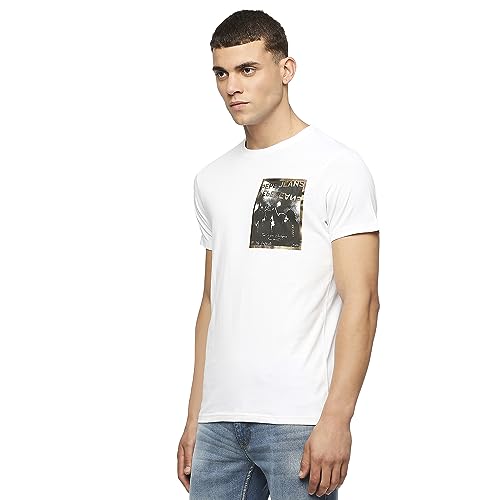 Image of Pepe Jeans Men T-Shirt|Cotton|Slim Fit