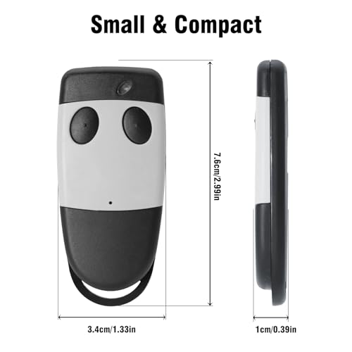 Garagentoröffner, 2 Stück Garagentor Fernbedienung Kompatibel mit Cardin 433,92MHz S449 QZ1,S449 QZ2 Fernbedienung, 2 Kanäle