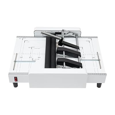 A3 Booklet Maker Automatic Paper Folding and Binding Machine Booklet Folder Stapler Stapling Machine 110V 60W