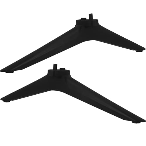 Healeved Soporte de Base para TV de Sobremesa Antideslizante Abs con Tornillos para Pantallas Planas de 50-55 Pulgadas, Patas de Repuesto Ajustables para Muebles de Sala