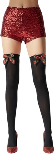 Image of ToBeInStyle Women's Seamless Thigh High Nylon Stocking With Opaque Band