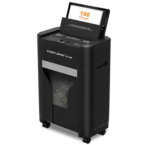 QUIETLEMON 100-Sheet Auto Feed Shredder