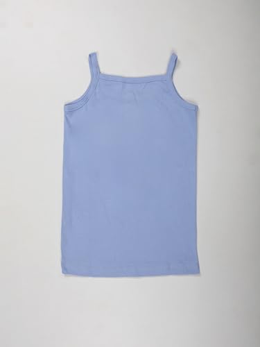 Image of KiddoPanti Girls 100% Cotton Rib Solid Camisole Tank Top Pack of 3