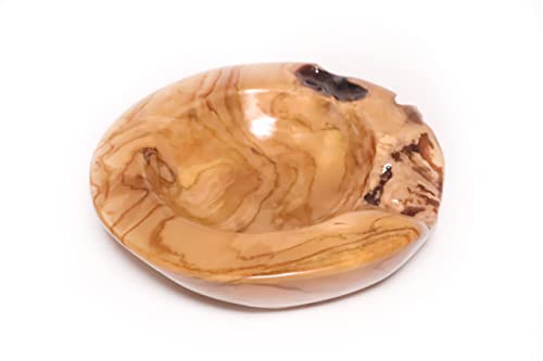 Bali Origins Bol de Madera de Teca de Modelo Erosión - Cuenco de Madera Decorativo 25cm de Circunferencia - Ensaladera y Frutero como Centro de Mesa Decorativo Moderno - Bowl Artesanal Hecho en Bali Cover