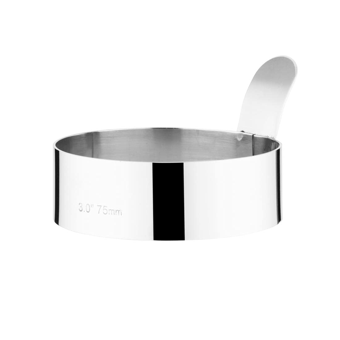 Vogue Stainless Steel Egg Ring Mould for Frying, Poaching Omelettes or Mini Pancakes K893