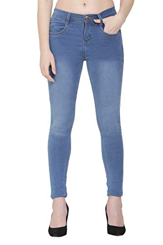 Image of Nifty Women's Denim Stretchable Slim Fit Color Jeans