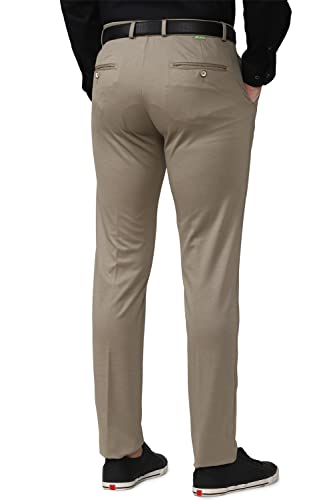 Image of Peter England Men's Mid Rise Slim Work Utility Pants