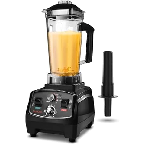 WantJoin Professional Blender, Countertop Blender,Blender for kitchen Max 1800W High Power Home and Commercial Blender with Timer, Smoothie Maker 2200ml for Crushing Ice, Frozen Dessert, Soup,fish Cover