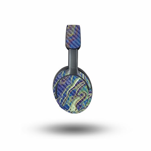 Image of MightySkins Carbon Fiber Skin Compatible with Bose QuietComfort Ultra - Blue Pour | Protective, Durable Textured Carbon Fiber Finish | Easy to Apply, Remove, and Change Style