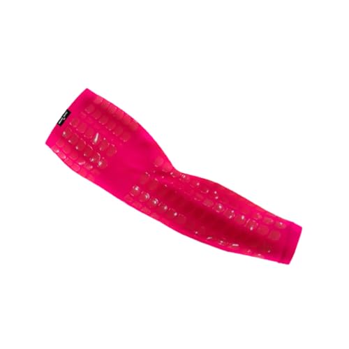 HIGHLIGHT FACTORY ATL Silhouette Arm Sleeves - UV Sun Protection & Compression Cooling Sleeves for Sports - Breathable & Moisture Wicking (Pink, Medium)