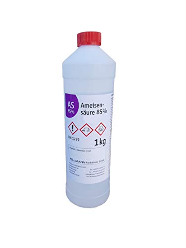 Ameisensäure 85% Technisch 1kg | Hochkonzentriert Reinigung Entkalkung Rost | Gewerbequalität Apisfarm