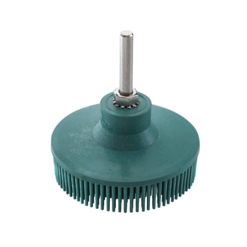 Bristle Disc Emery Rubber Abrasive Brush 1/4in Shank Deburring Tool 2/3 Inch
