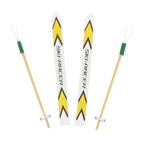 Nordstern Miniatur Ski mit Ski-Stöcken - Sportliche Skier als...