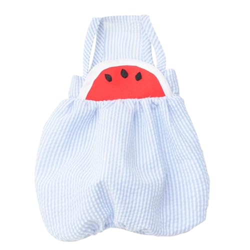 Disfraz para perro pantalón tirantes sandía azul talla S miniatura 1