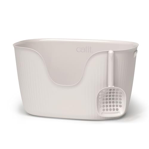 Arenero Catit Loo mediano blanco con pala miniatura 2