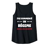 Femme Drole Commencé Un régime il m'a ghosté Fille Humour régime Débardeur