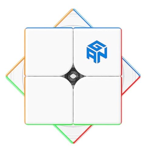 Image of GAN 251 M Air 2x2 Magnetic Speed Cube | Lightweight 50g Design, Frosted Finish & Updated Mechanism | Fast Turning Professional 2x2 Puzzle