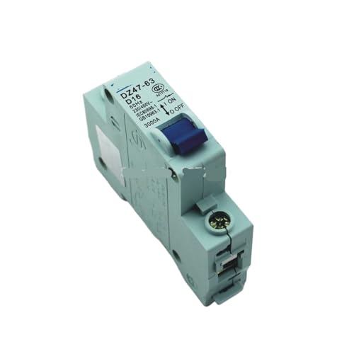 Disyuntor tipo D de 1 polo C45 con capacidad dual 50HZ/60HZ e intensidad de 16A