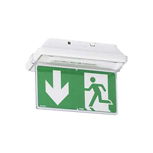Plaque de signalisation d'évacuation verticale pour BAES IP43 (062675)