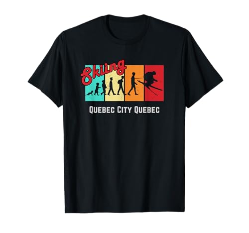 Ski T Quebec City Quebec For Men and Women Skiing T-Shirt