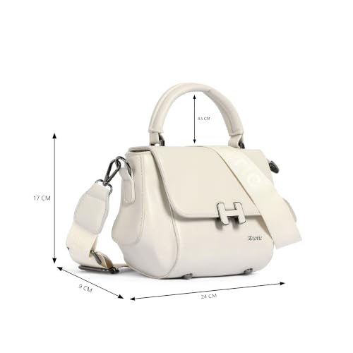 Image of EXOTIC Premium H-Lock Sling & Hand Bag for Women | PU Leather Crossbody with Magnetic Lock, Adjustable Strap & Top Handle | Ideal for Office, Travel & Daily Use