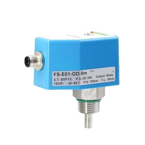 Commutateur de débit de sortie relais 24V course de 60mm pour contrôle de fluide