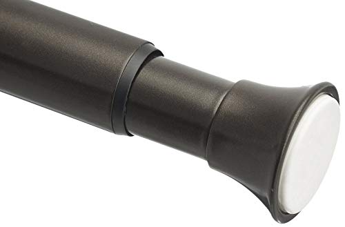 Amazon Basics Tringle à rideau de douche sans perçage, de 61 à 91 cm, Bronze