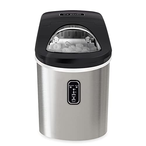Fabricadora de Hielos de Acero Inoxidable 2.2L miniatura 1