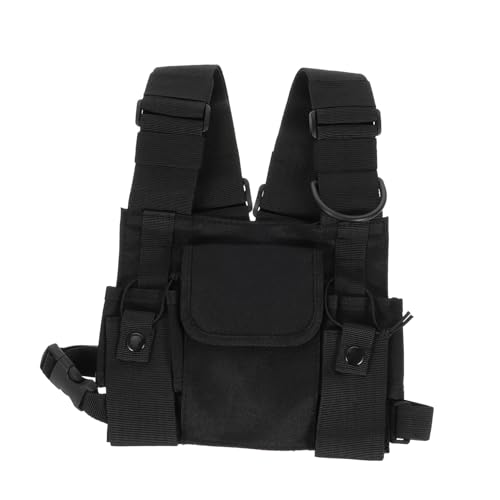 Bolsa de pecho para radio walkie talkie soporte hombro usos multiples chaleco