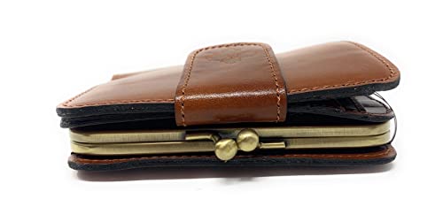 Image of Patricia Nash Leather Iberia Bifold Wallet, Tan
