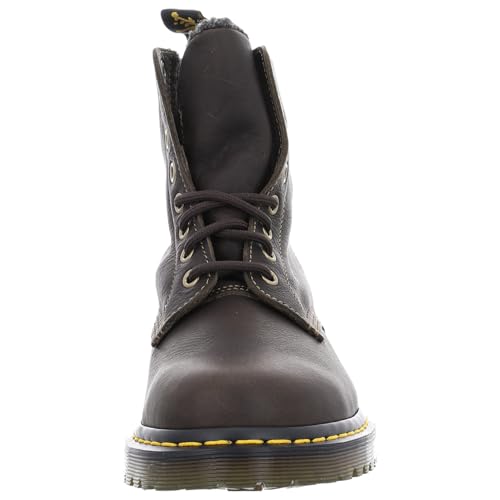 Dr. Martens Unisex-Adult 1460 Faux Fur Lined Grizzly Leather Boot Fashion4