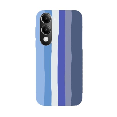 Image of Crepes Blue Rainbow | Pattern Designer Printed Hard Matt Finish Mobile Case Back Cover for Vivo T4 Lite 5G /iQOO Z10 Lite 5G /Vivo Y19 5G /Vivo Y19E