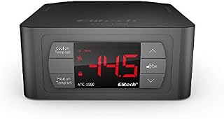 Elitech Pre-Wired Temperature Controller Thermostat 220V W/2 UK Sockets ATC-1550 Automatic Cooling Heating