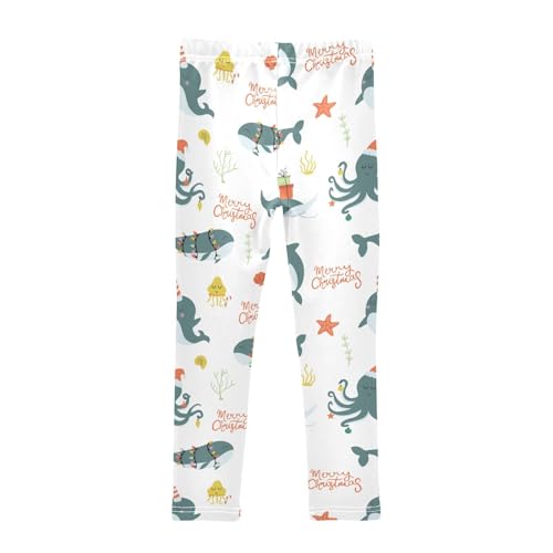 Girls Leggings Cute Whale Octopus Dolphin Fish Jellyfish Toddler Girls Clothes Leggings for Girls Toddler Girls Leggings 3-4T2