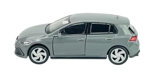 Welly VW Volkwagen Golf 8 VIII GTI 5 Türer Grau 8. Generation Ab 2019 ca 1/34-1/39 Metall Modell Auto Die Cast Neu im Kasten